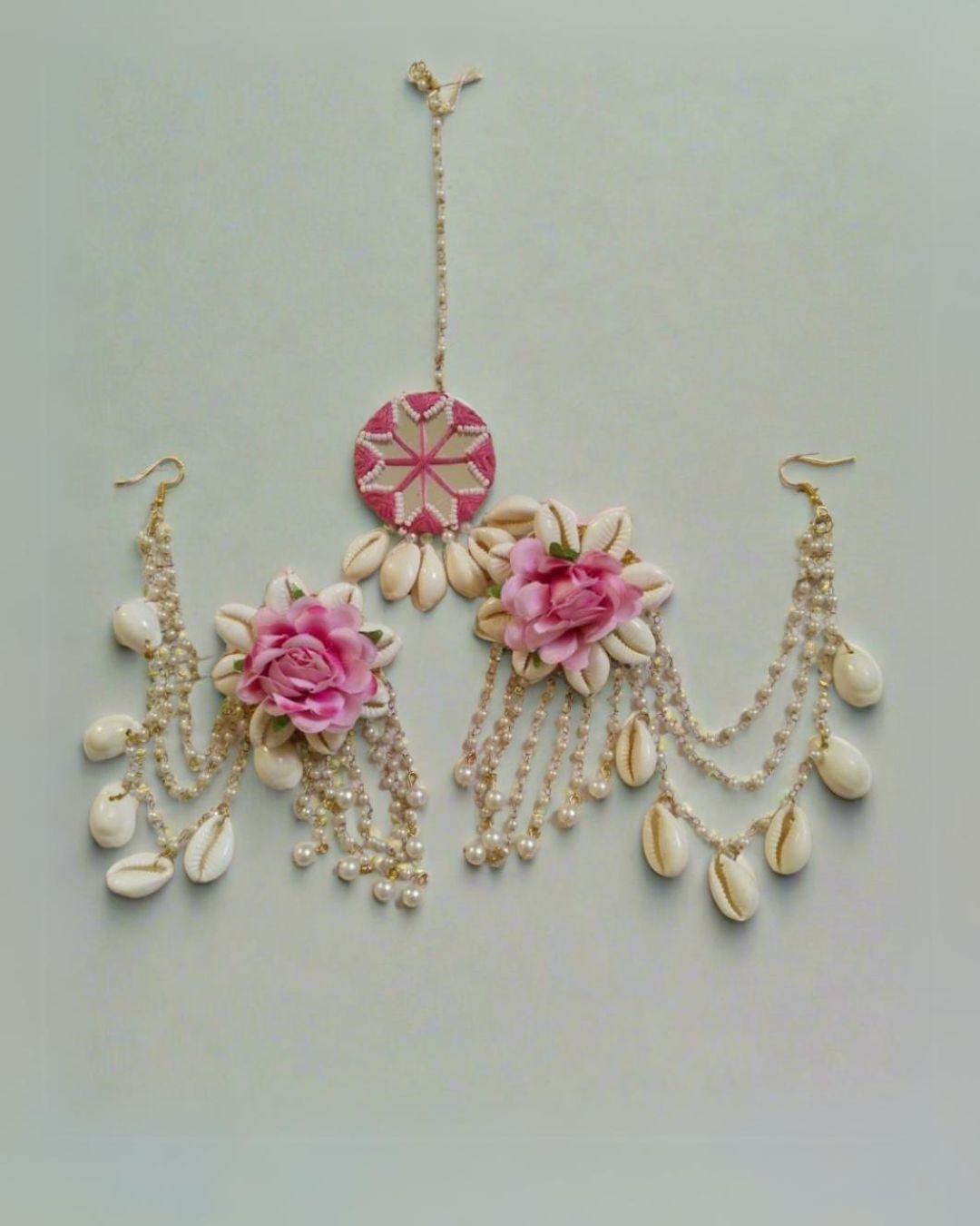 Floral Rose Petal Mangtika Set