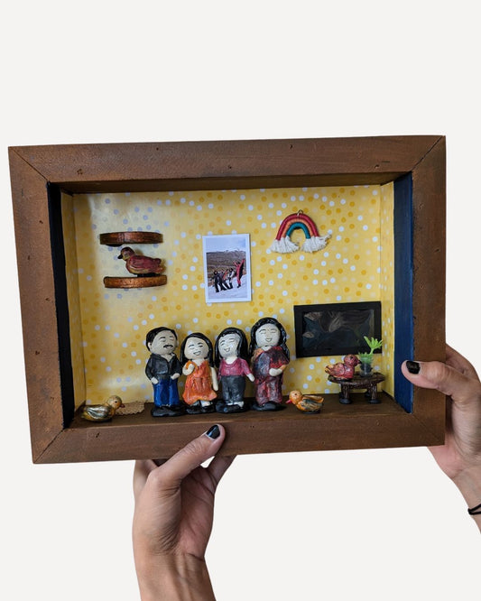 Custom Home & Family Miniature Frame