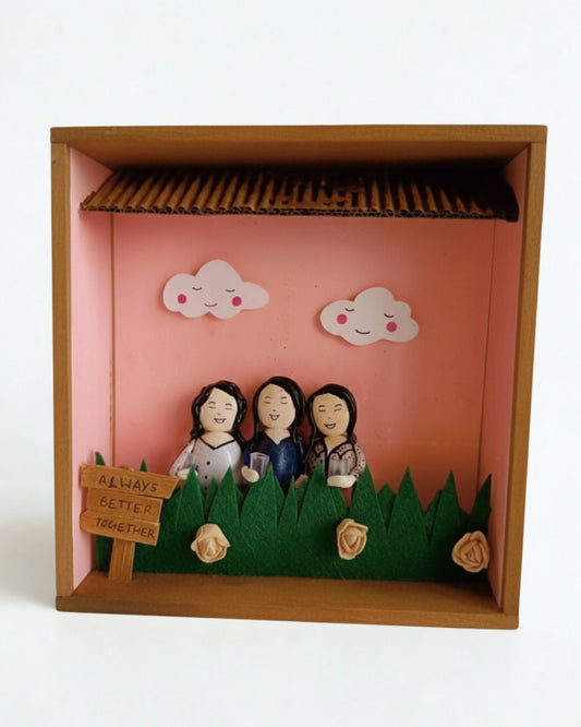 Best Friends Pebble Art Frame