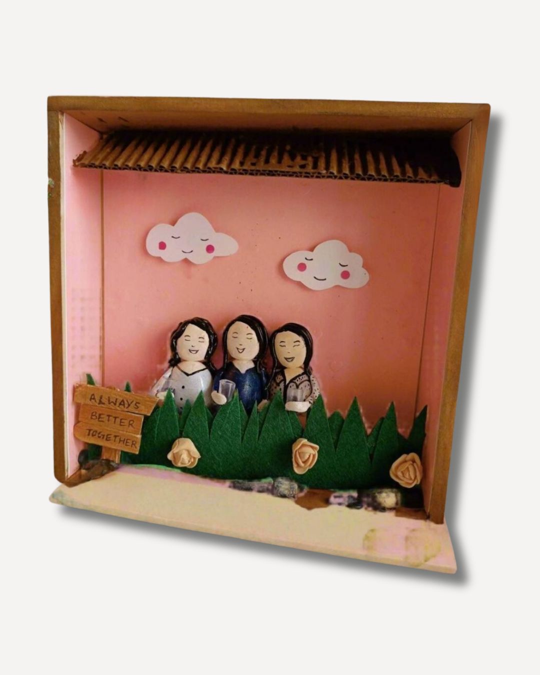 Best Friends Pebble Art Frame