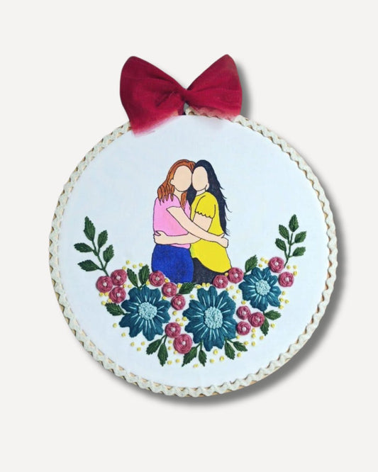 Soul Sisters – BFF Hoop Art