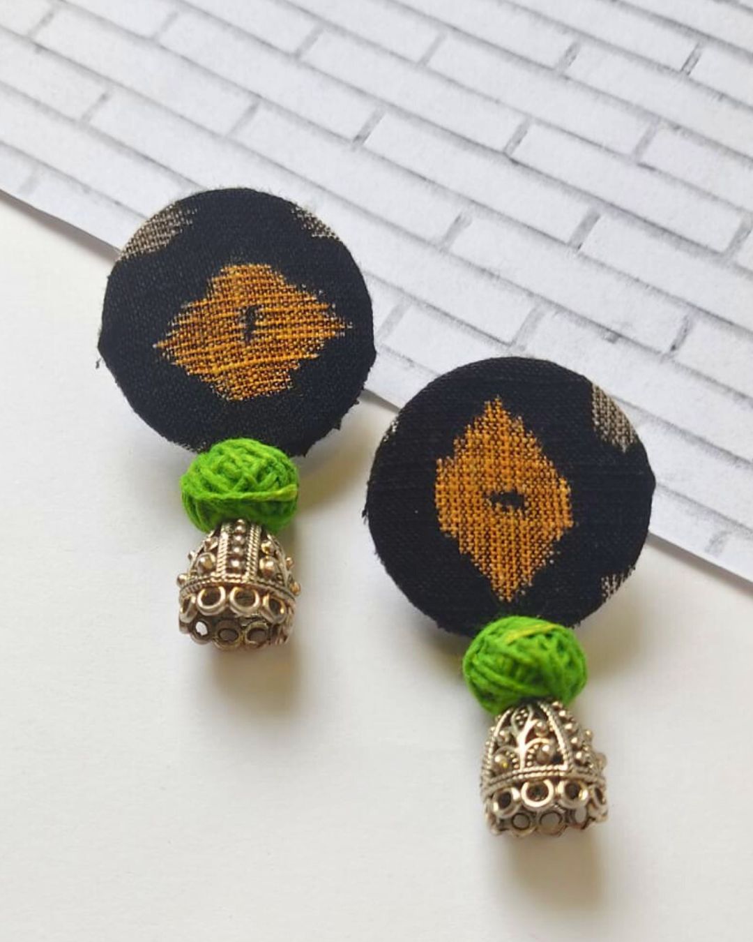 Green Noir Mini Jhumkas