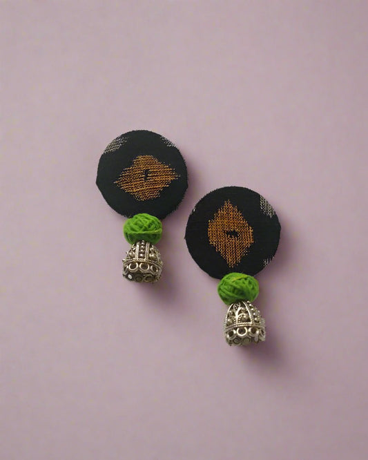 Green Noir Mini Jhumkas