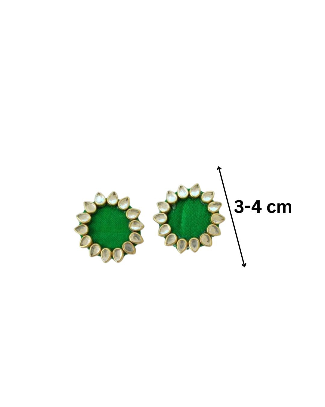 Kundan multicolor studs