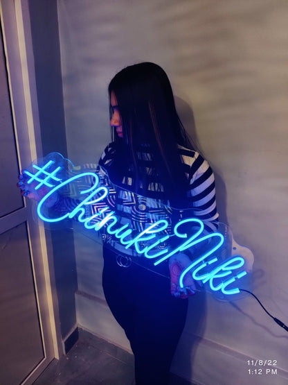 Name Neon lights frame