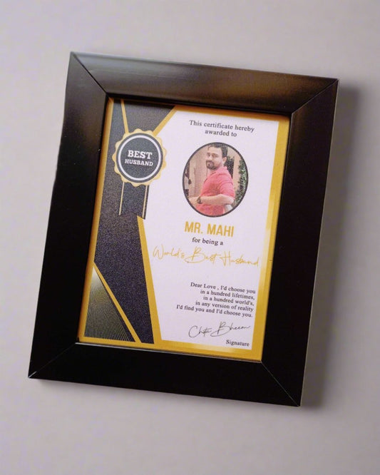 His & Hers Award Frame