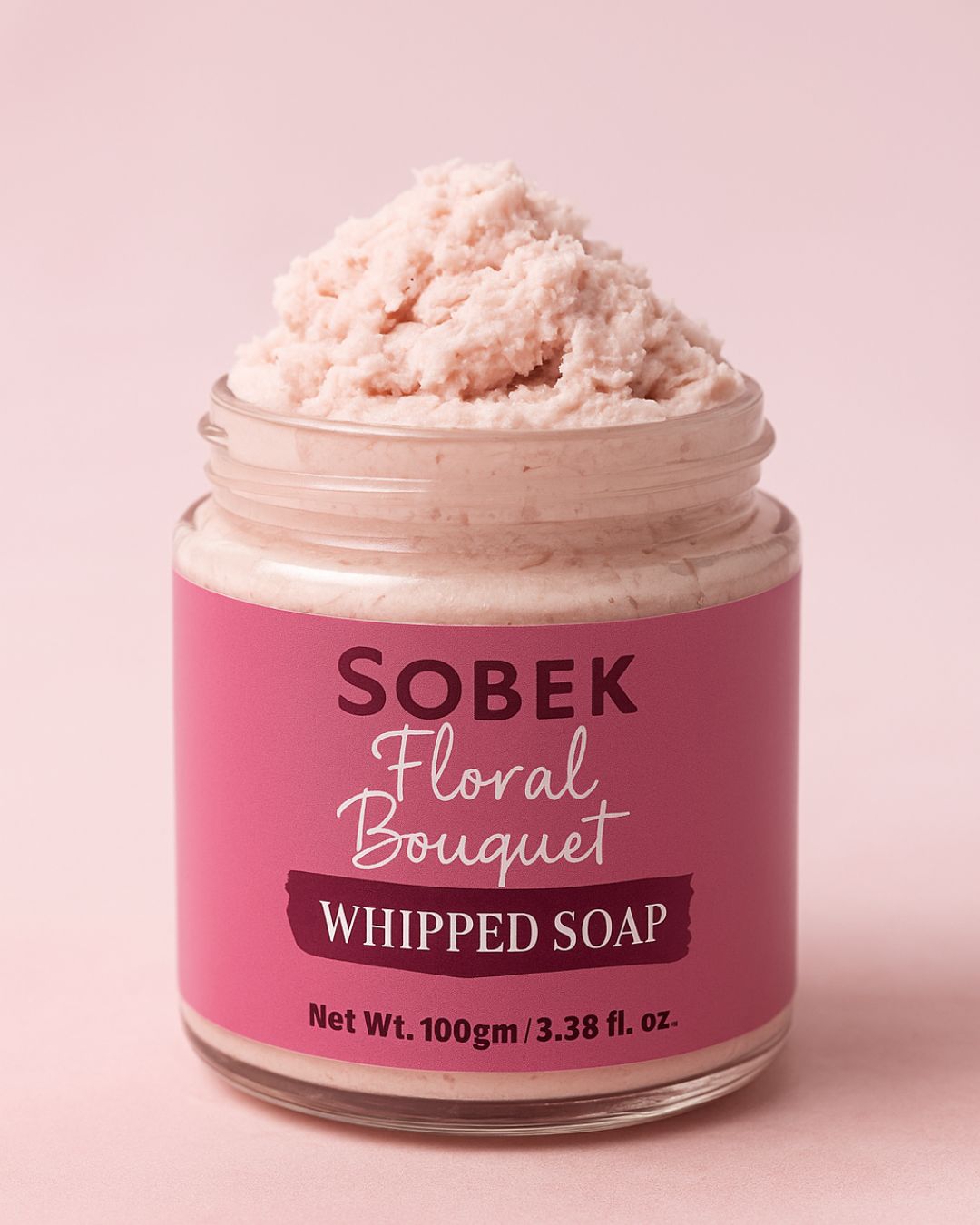 Pink Floral bouquet whipped cream soap