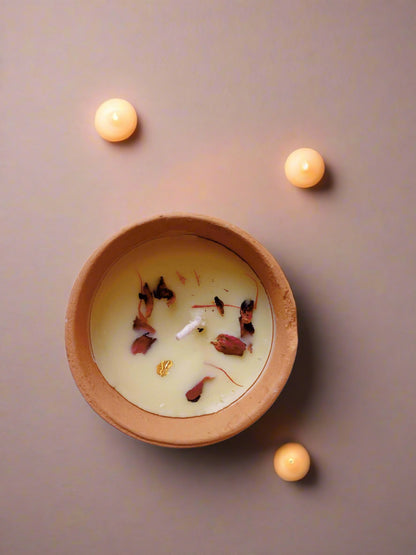 Thandai Scented Soy Wax Candles Set fo 2