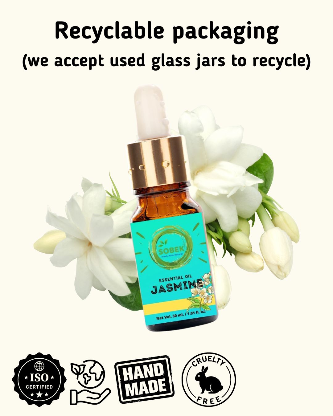 Sobek Naturals Jasmine essential oil 30 ML