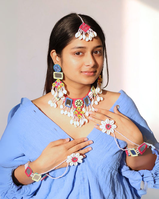 Multicolor Bridal Haldi Set