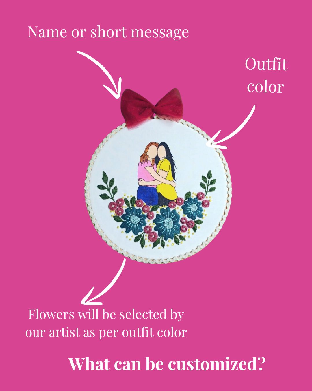 Soul Sisters – BFF Hoop Art