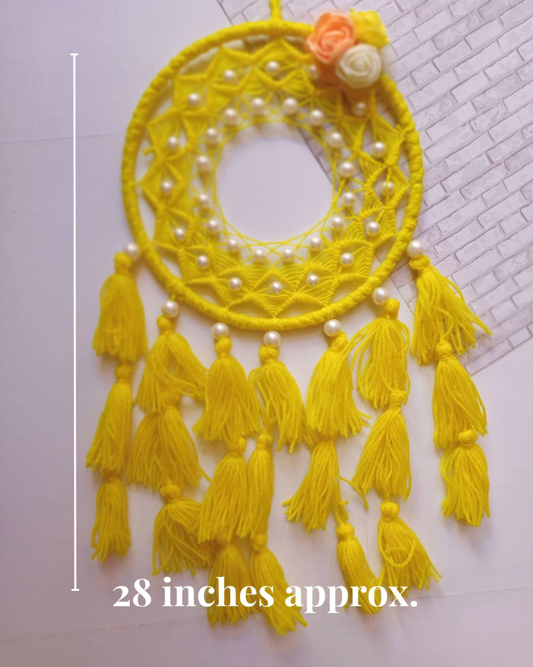 Lemonade Dreamcatcher Pom Pom Tassel