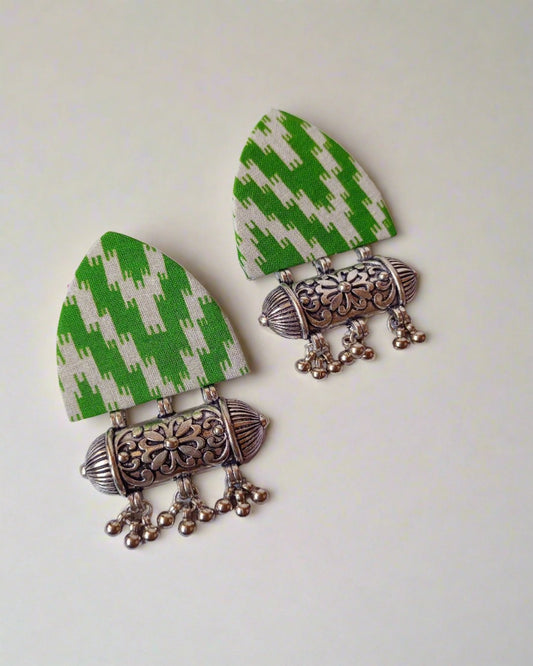 Light Green Ghungroo earrings