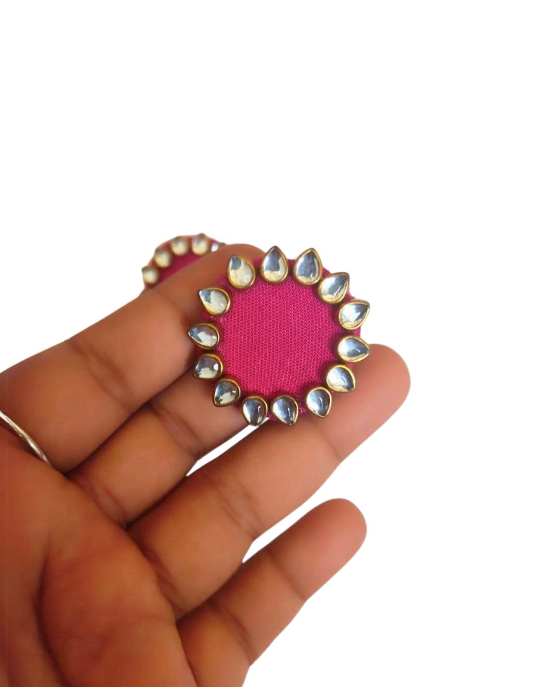 Kundan mini studs earrings