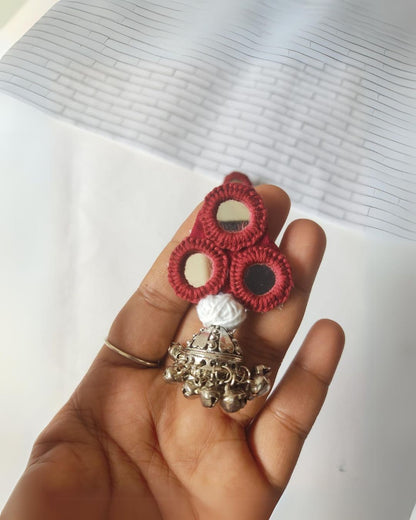 Mirror Crochet Jhumki