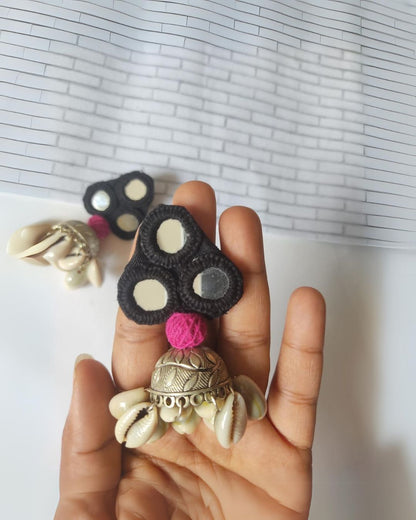 Mirror Crochet Jhumki