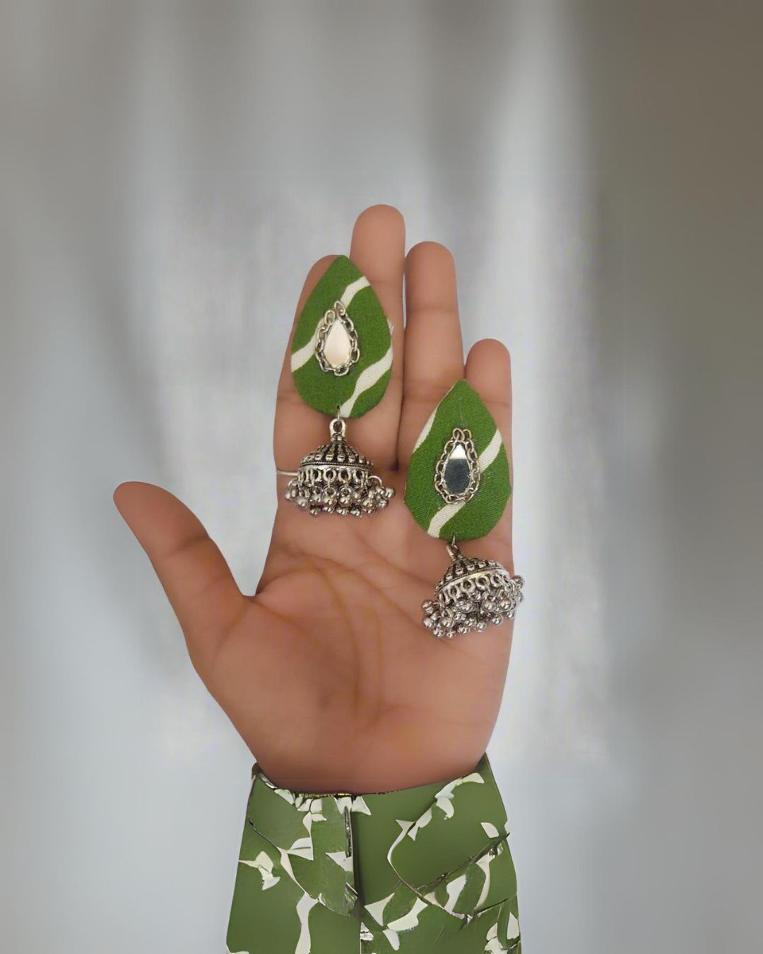 Mehendi Droplet Earrings & Bangles