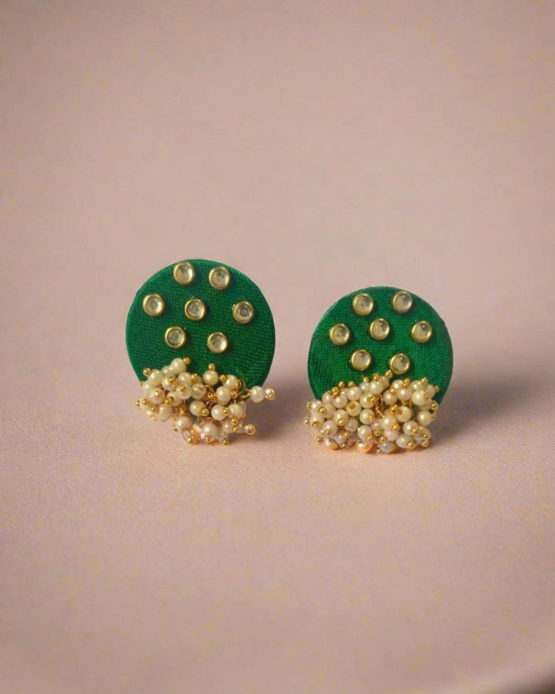 Mini Dark Green studs earrings