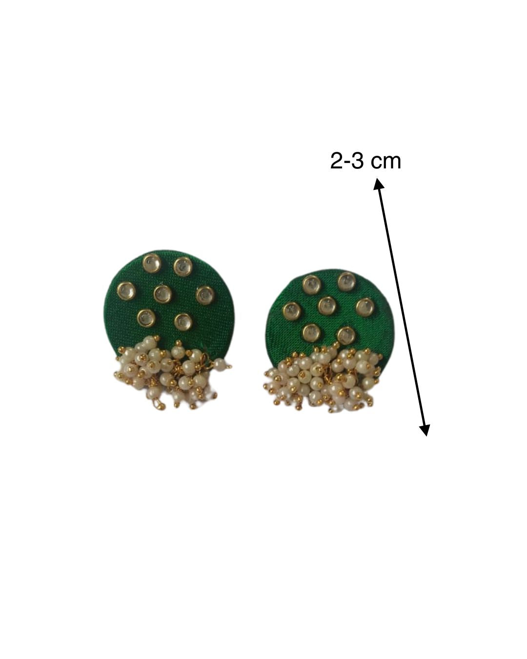 Mini Dark Green studs earrings