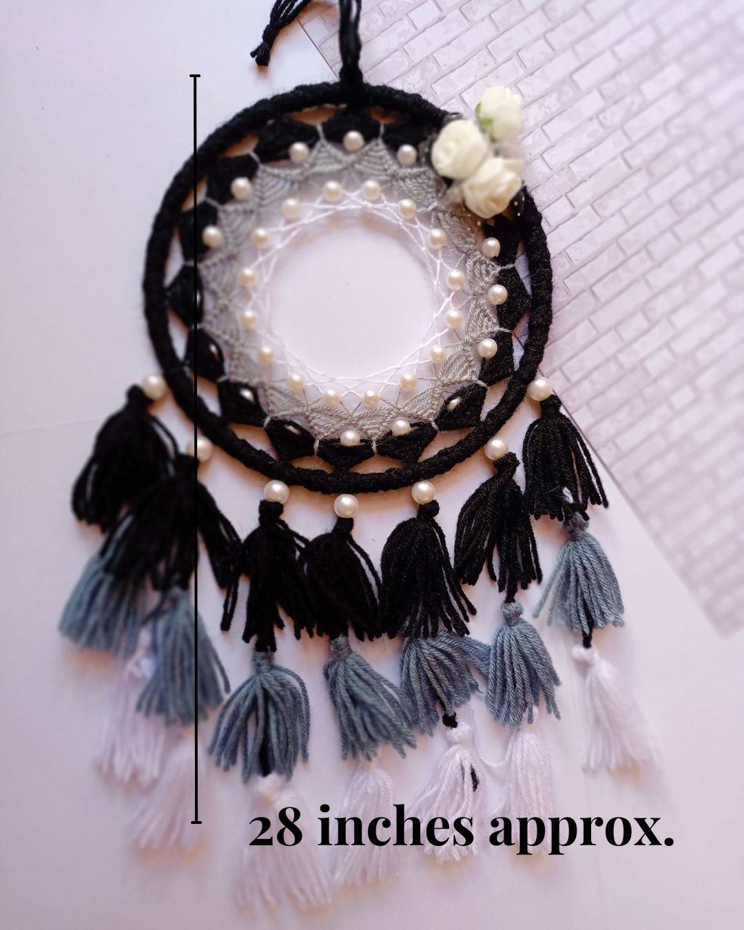 Monochrome Dreamcatcher Tassel