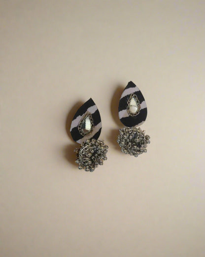 Monochrome Droplet Earrings