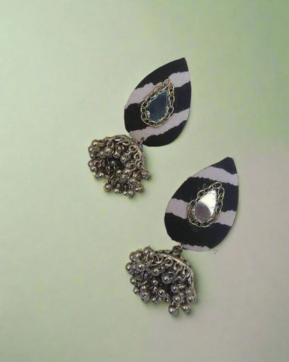 Monochrome Droplet Earrings