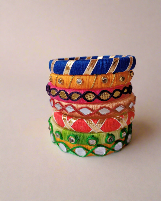 Multicolor Bangle Set (Set of 12)