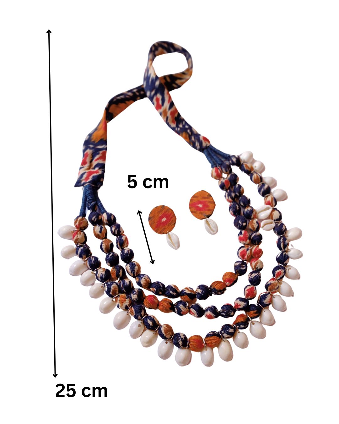 Multilayer Pom-Pom Necklace Set