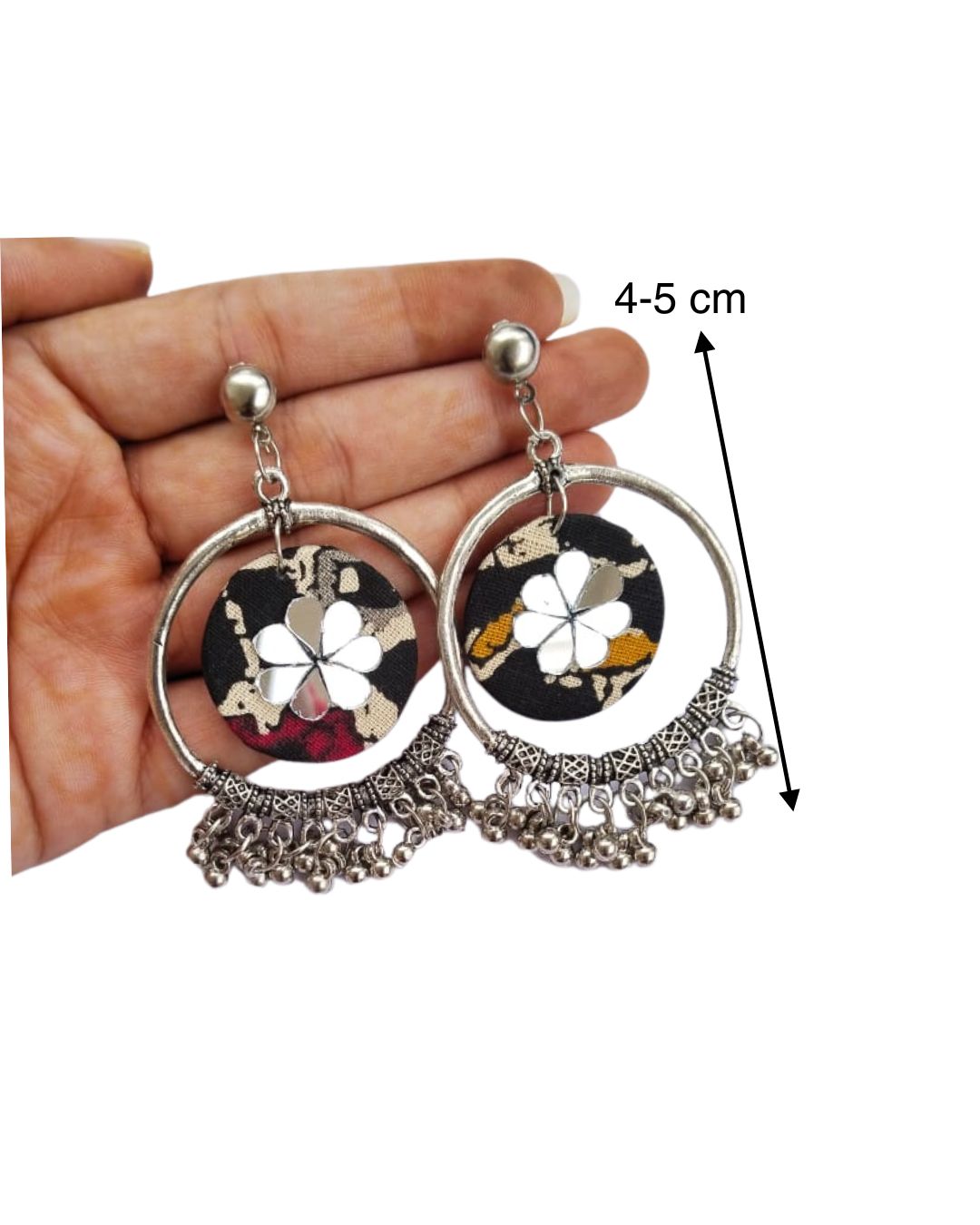 Oxidized Bali earrings