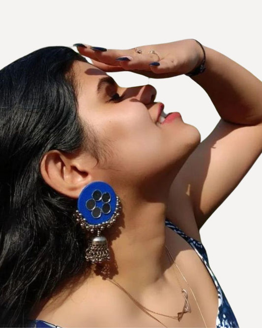 Blue oxidized Earrings