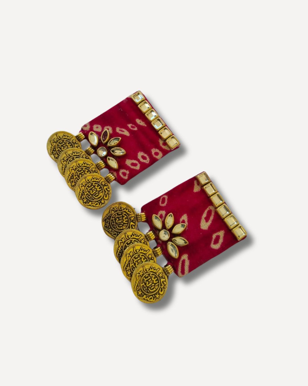 Colorful Gold drop earrings