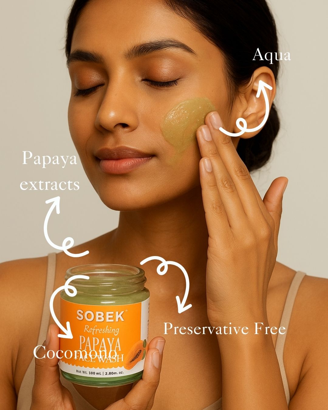 Papaya Splash: Refreshing Face Wash (100ml)