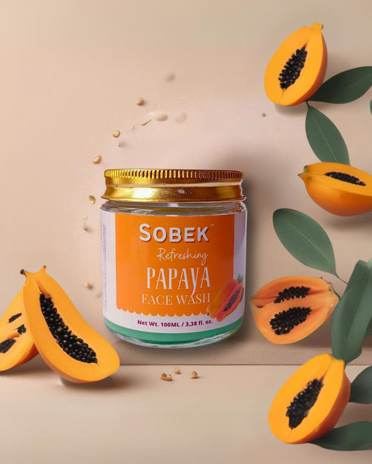 Papaya Splash: Sobek Naturals Refreshing Face Wash (100ml)