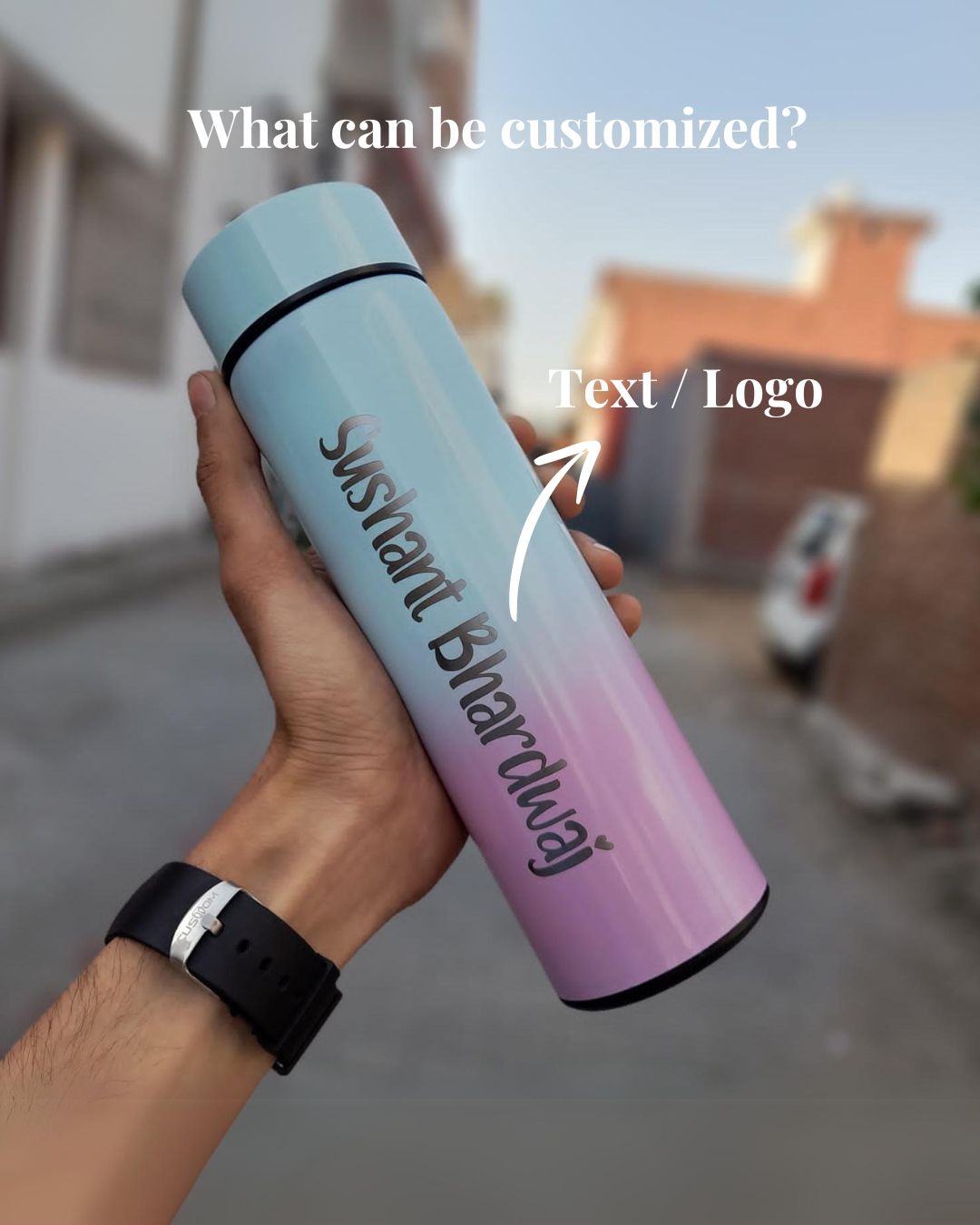 Personalized Multicolor Thermo Bottle