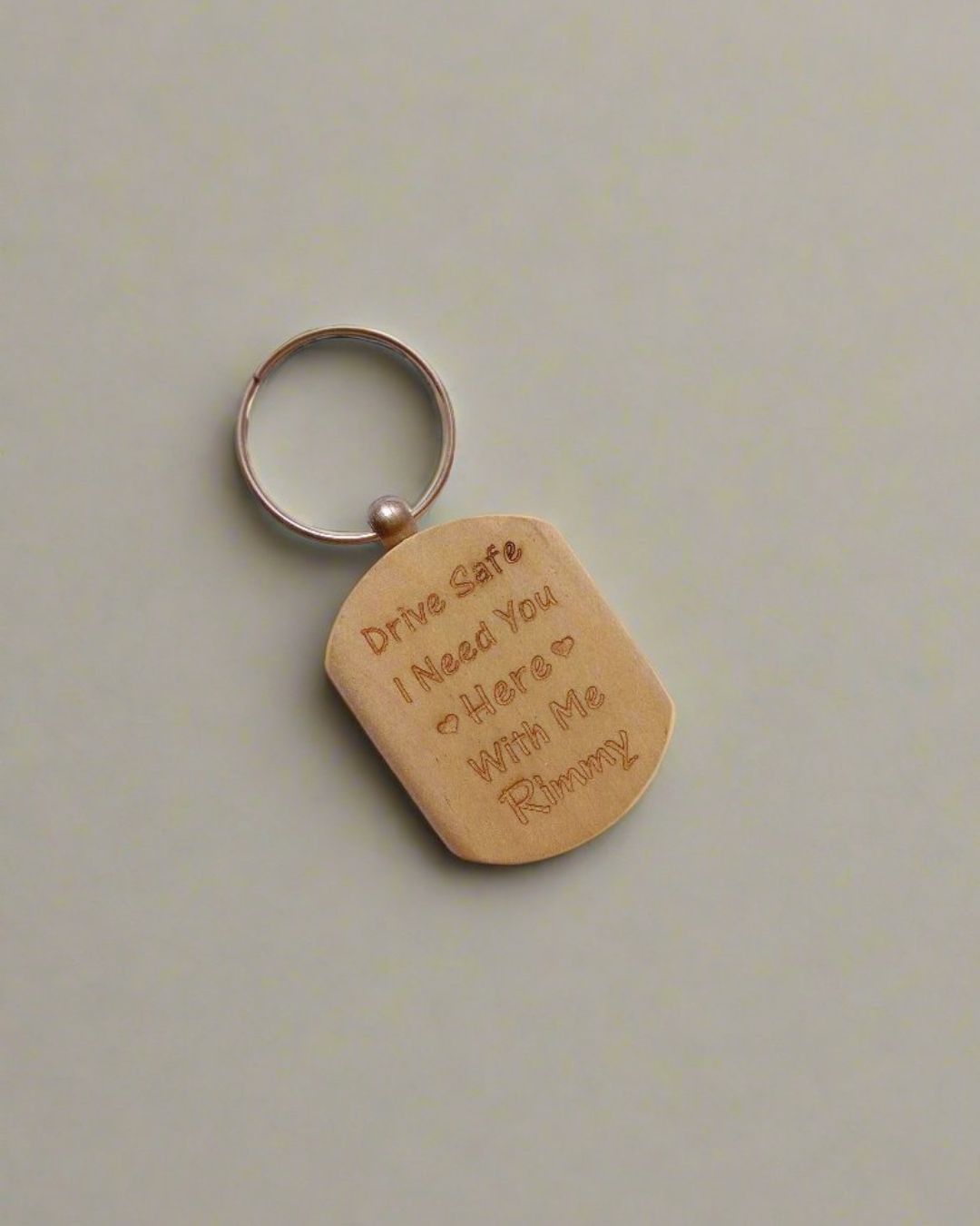 Personalized Wooden Keychain