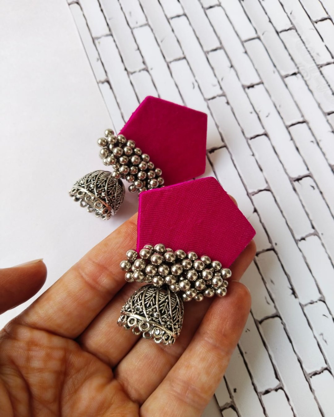 Pink Ghungroo Mini Jhumka