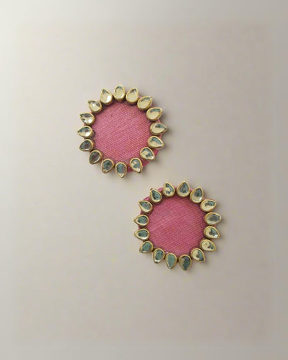 Kundan multicolor studs