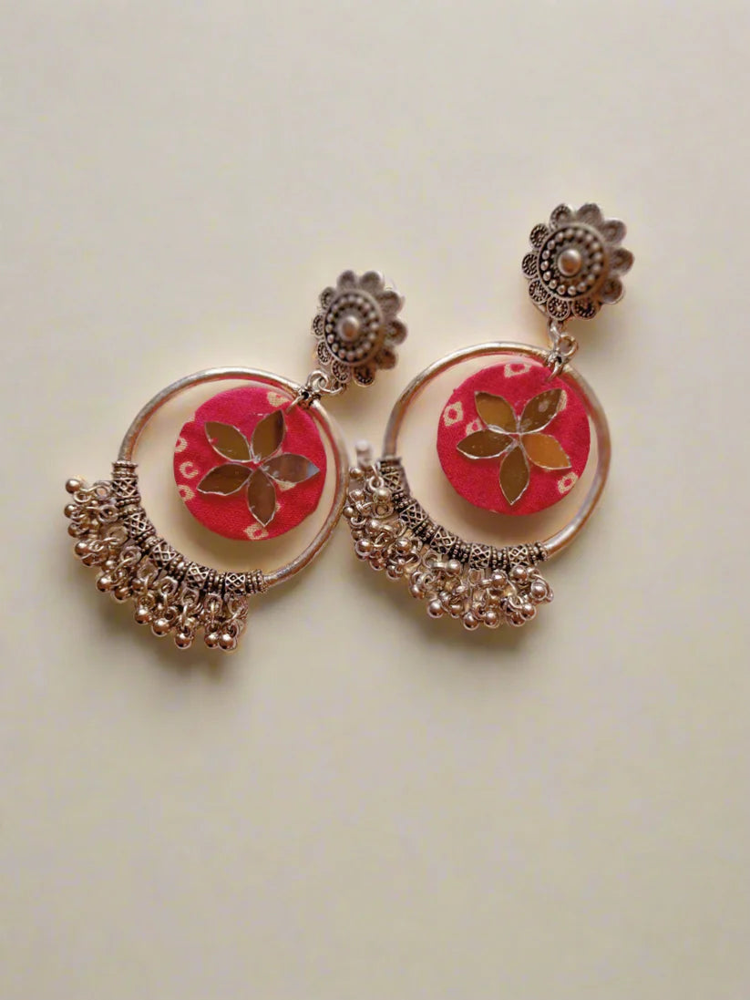 Oxidized Bali earrings