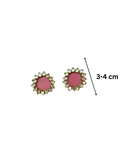 Kundan multicolor studs