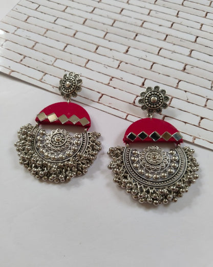 Oxidized heavy jhumka