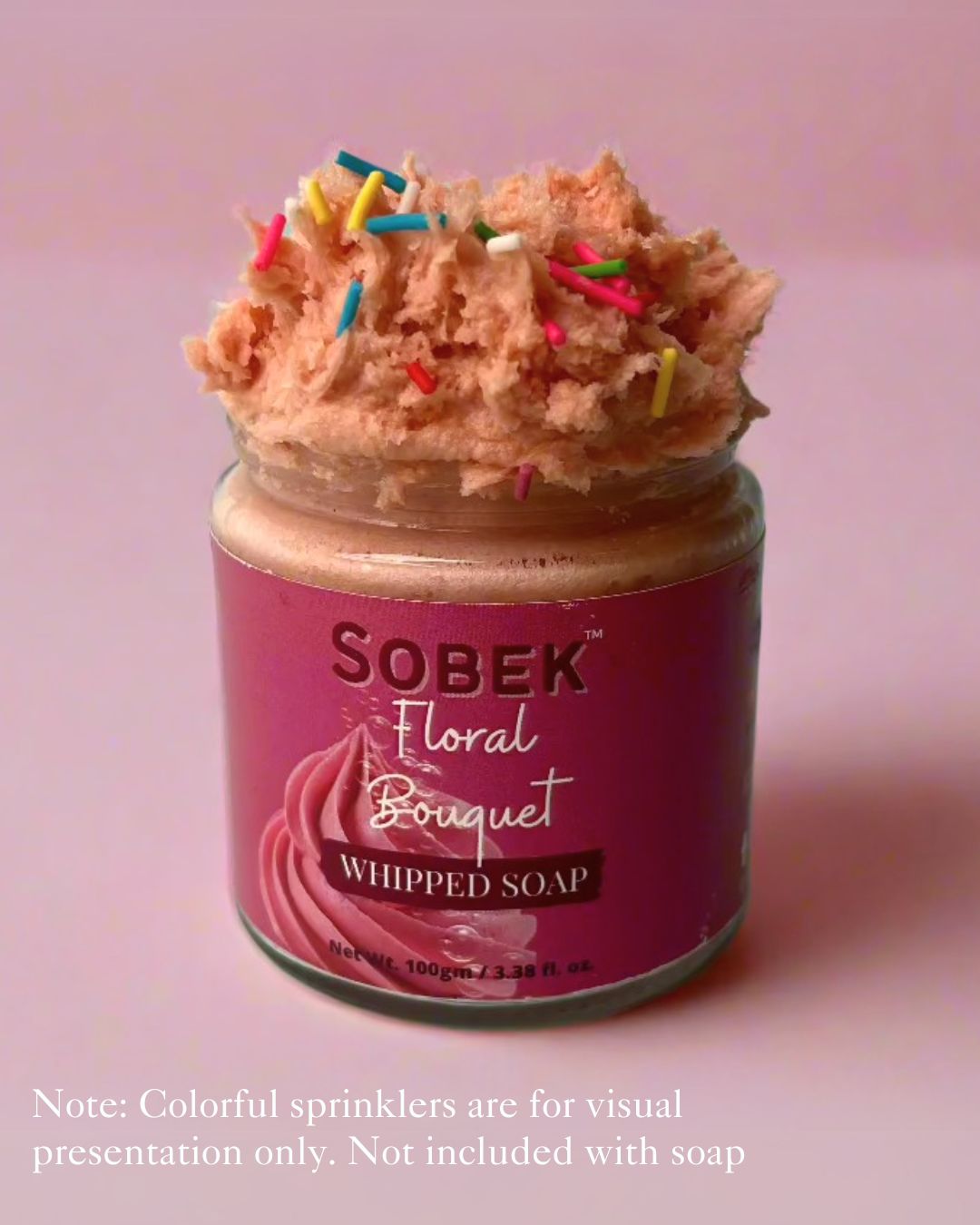 Pink Floral bouquet whipped cream soap