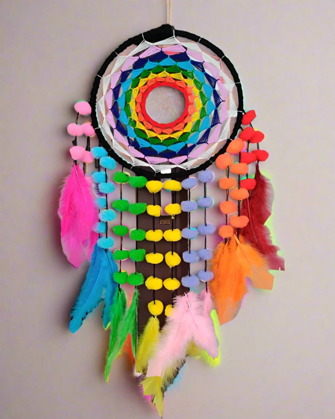 Pom Pom Dreamcatcher