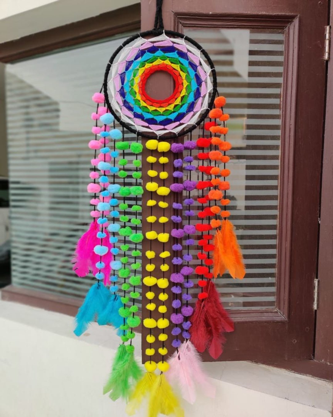 Pom Pom Dreamcatcher