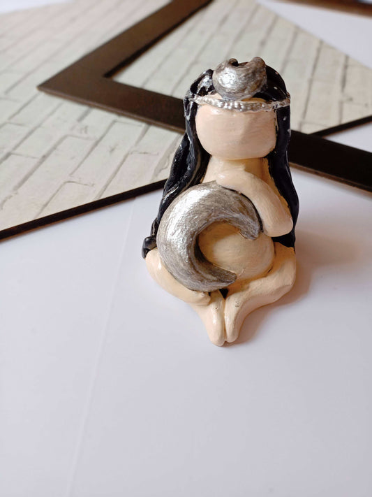 Pregnant moon goddess miniature | Pregnancy spiritual gift