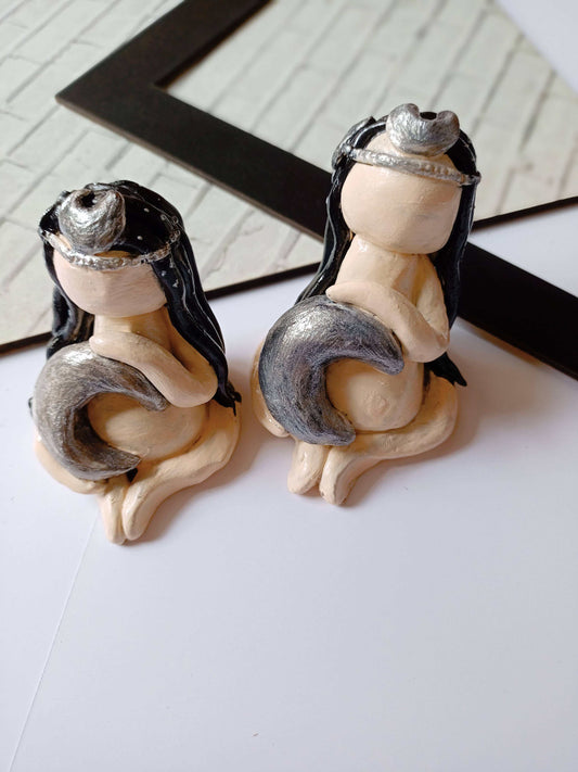 Pregnant moon goddesses miniature (set of 2) pregnancy spiritual gifts