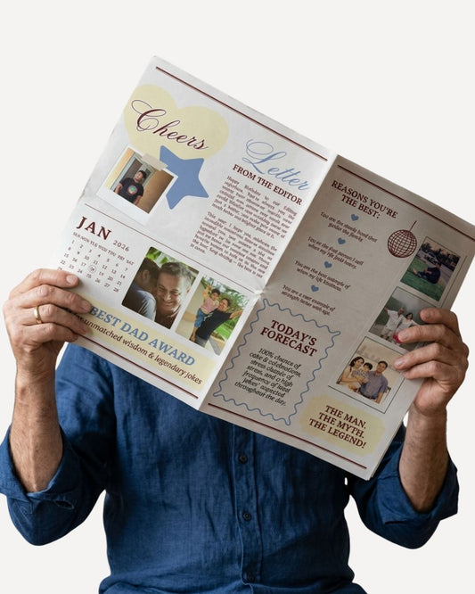 Custom Birthday newspaper - Super Dad Edition | Summer Breeze