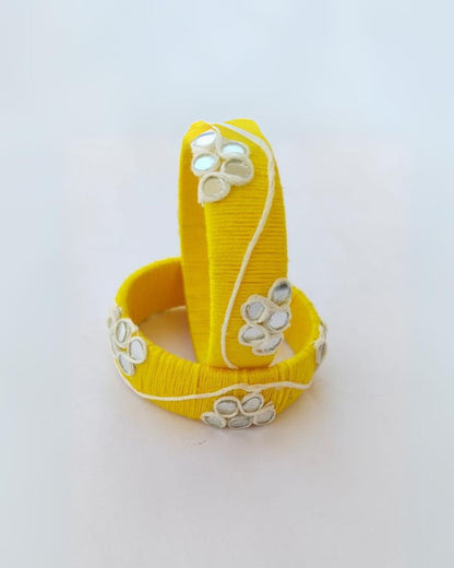 Radiant Yellow Bangles Set of 2