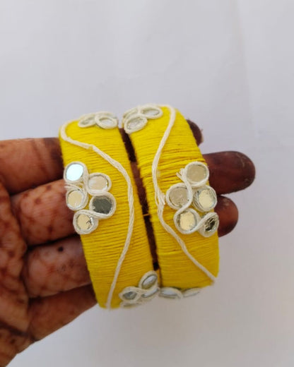 Radiant Yellow Bangles Set of 2