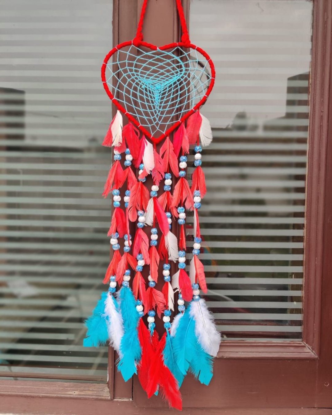 Red & Blue Dreamcatcher Delight