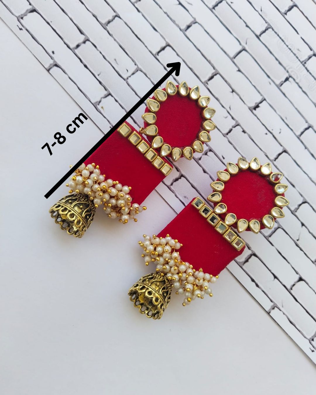Kundan Pearl Jhumka